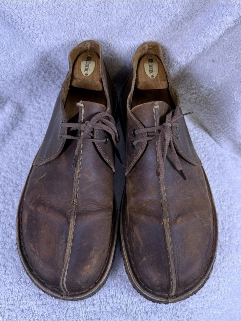 Clarks Originals Desert Trek  Chukka Boots Mens 11 M Beeswax Leather Crepe Sole